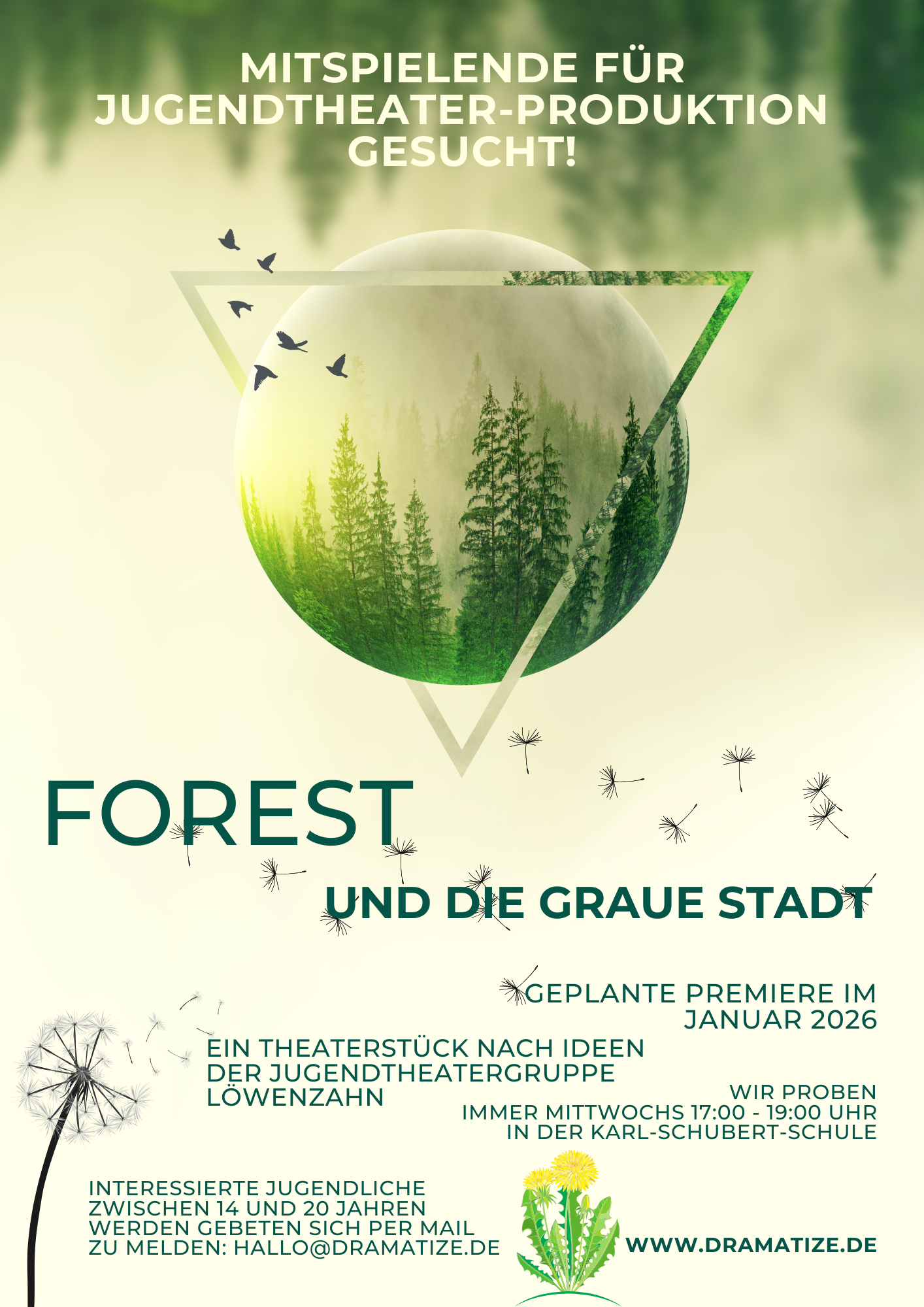 Plakat Forest und die graue Stadt