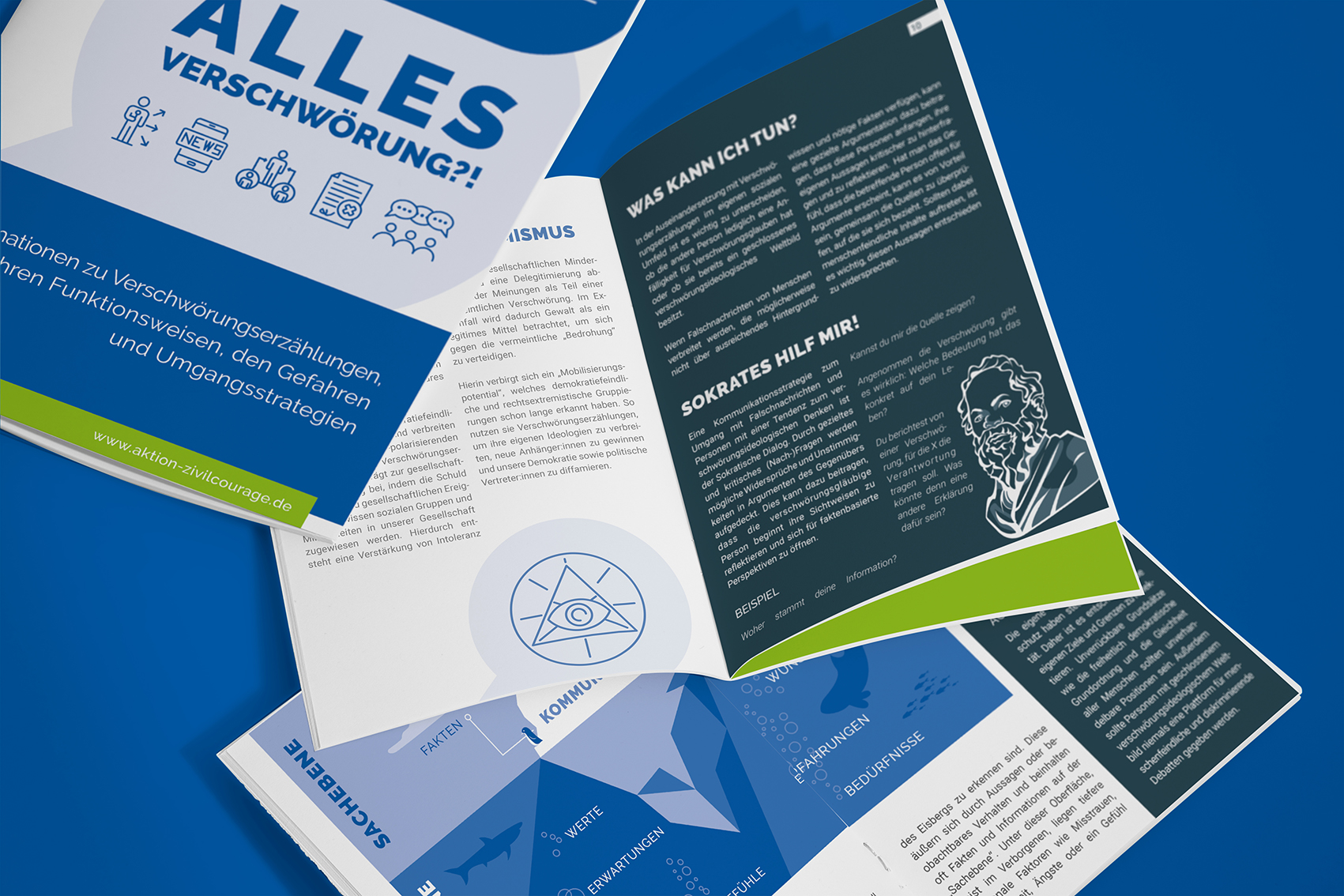 Aktion Zivilcourage Broschüre Verschwörung - Corporate Design, Printprodukte u.v.m.