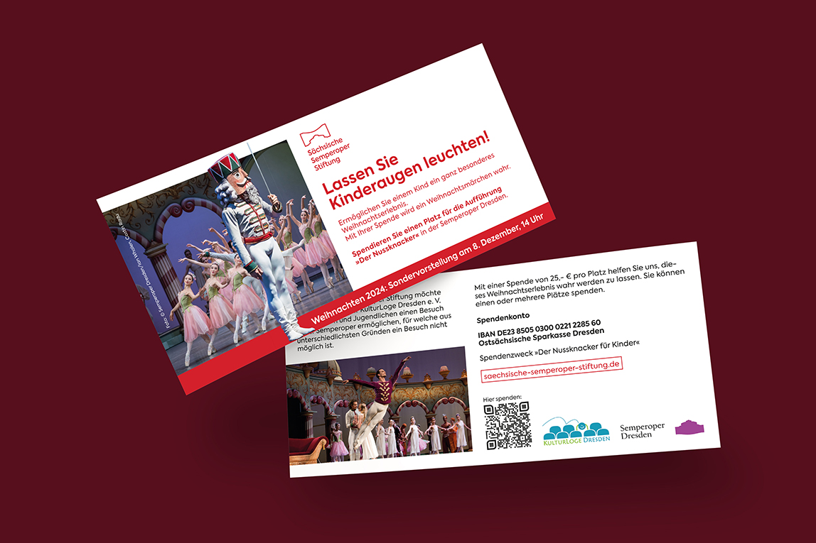 Spenden Flyer Semperoper Stiftung